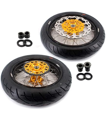 Amazon.com: KKE 17 Inch Supermoto Wheels CST Tires Fit for SUZUKI